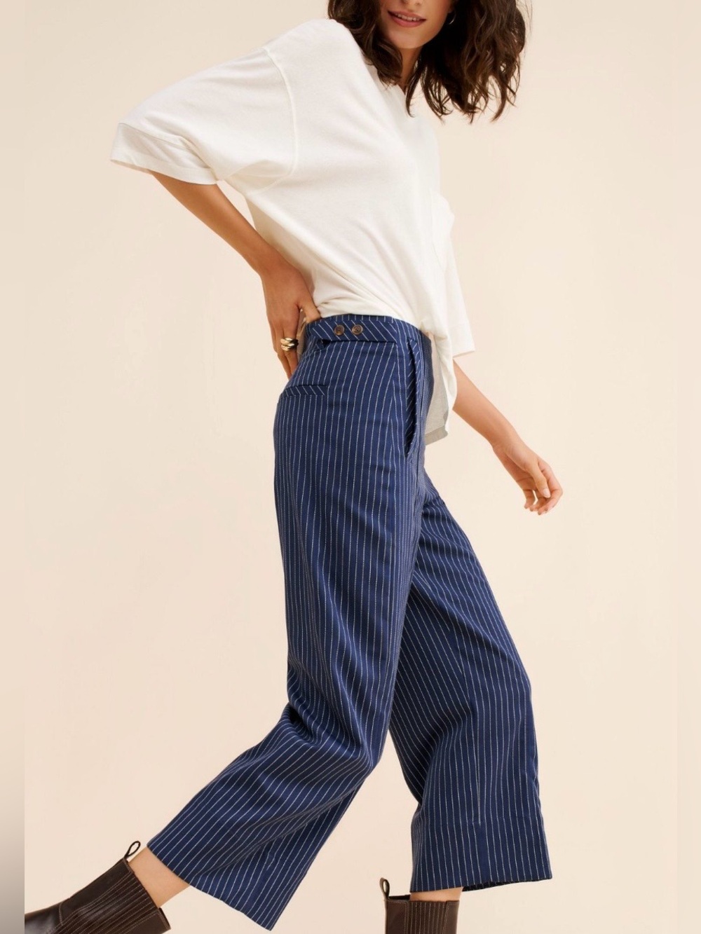 Free People Acadia Printed Trousers